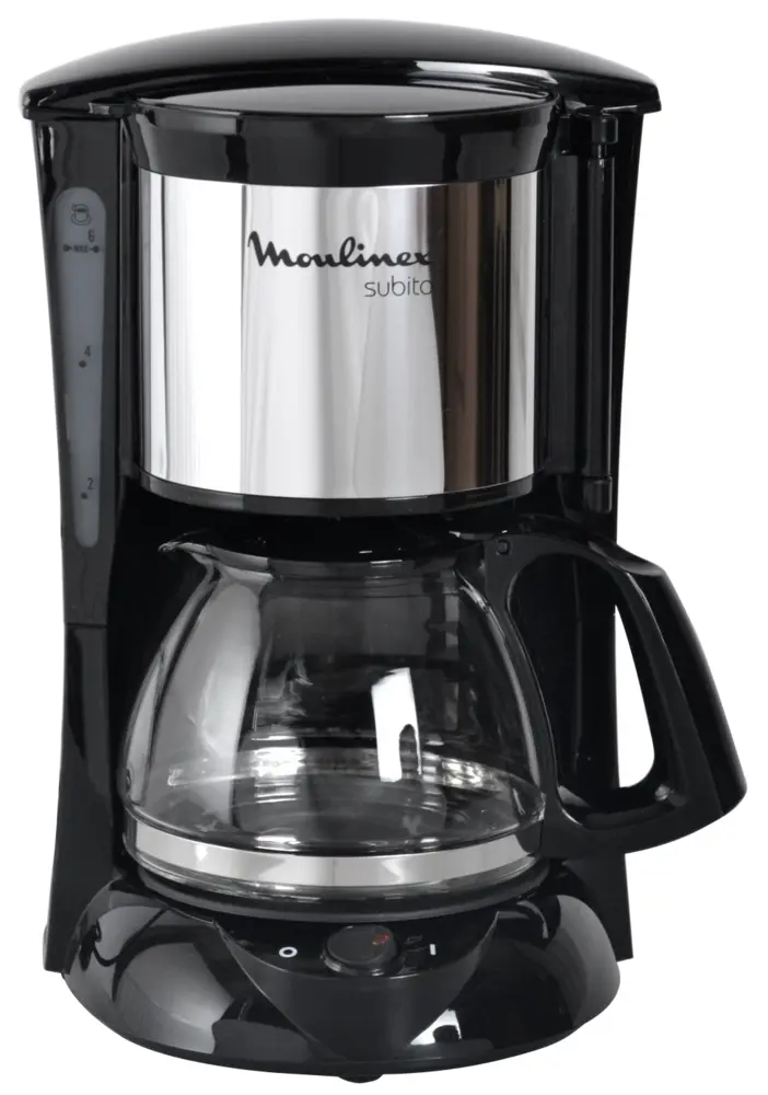 Black Coffee Maker with Glass Carafe