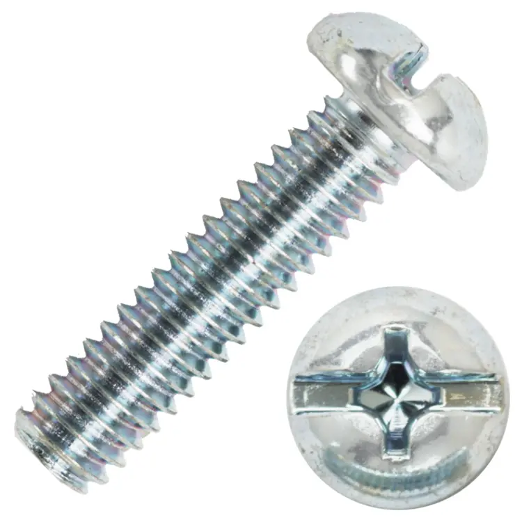 Silver Screw with Round Head