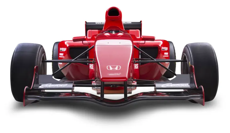 Red Honda Formula Racing Car
