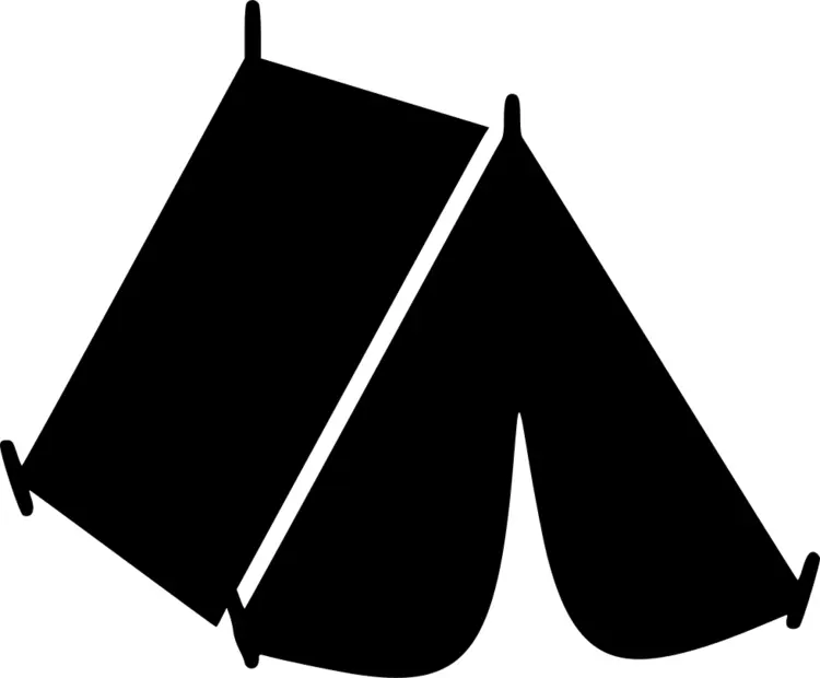 Black Tent Silhouette