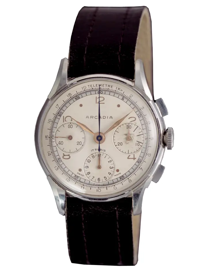 Elegant Black Leather Wrist Watch