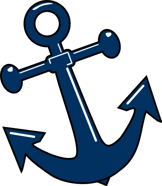 Blue Anchor for Nautical Design