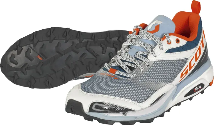 Gray and Orange Running Shoes for Outdoor Activities