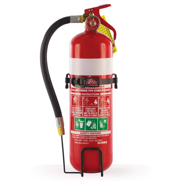 Red Fire Extinguisher with Safety Features