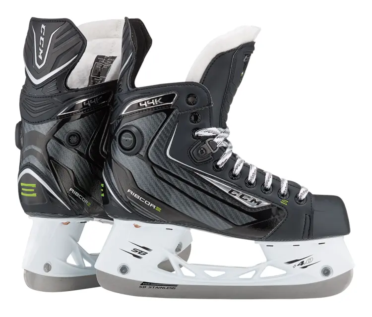 Black Ice Skates with White Blades