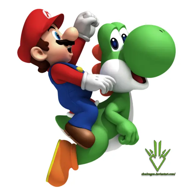 Mario Riding Yoshi