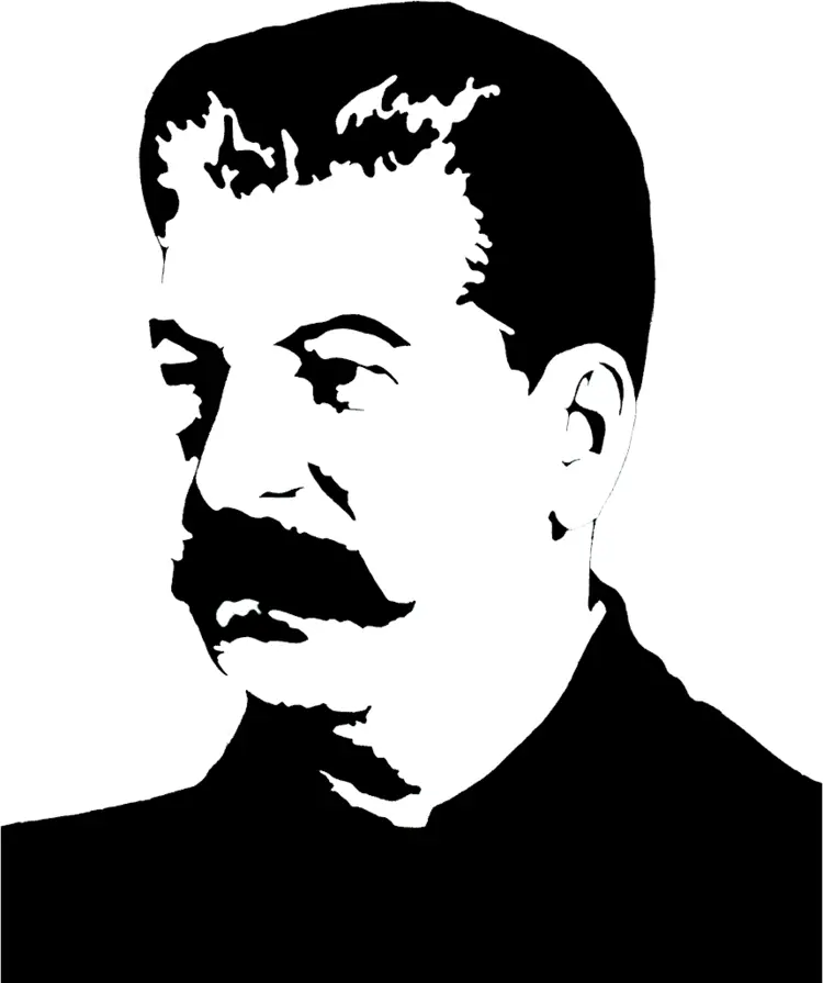 Black and White Portrait of Man with Mustache