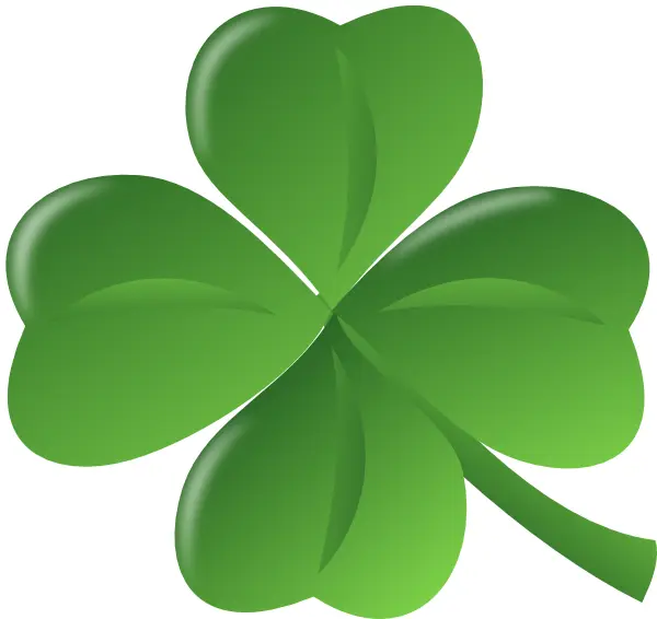 Lucky Green Four-Leaf Clover