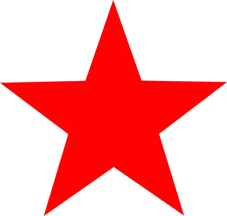 Simple Red Star Symbol