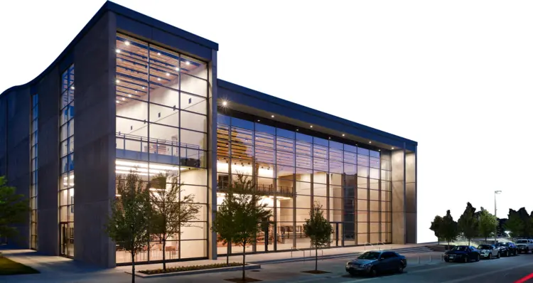 Modern Glass Building with Urban Architecture