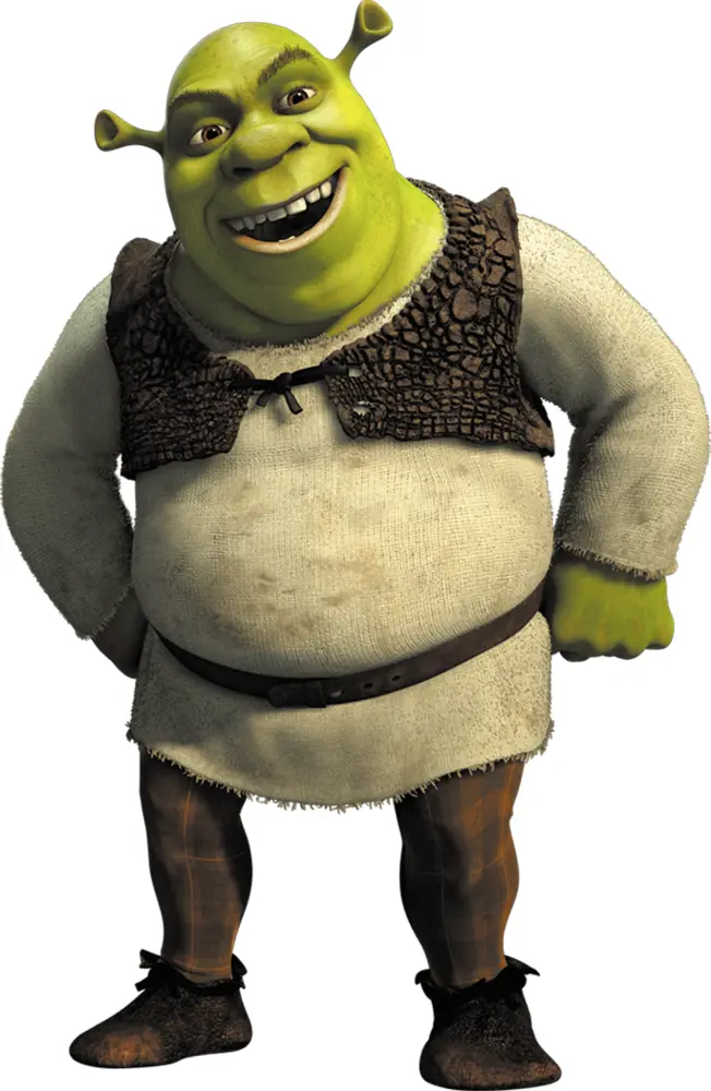 Green Ogre Character from Animated Movie