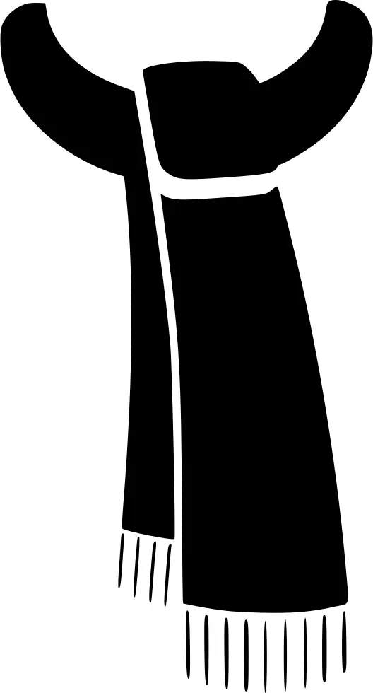 Black Scarf Icon