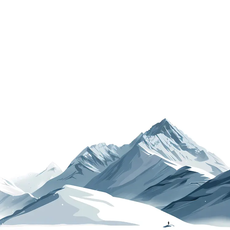 Snowy Mountain Landscape