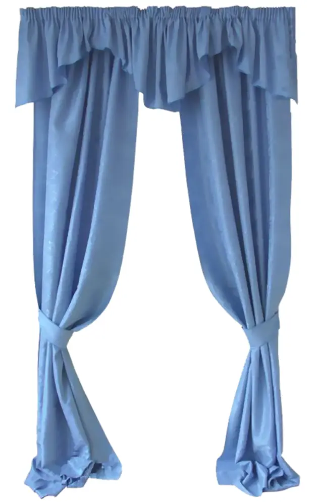 Soft Blue Window Curtains