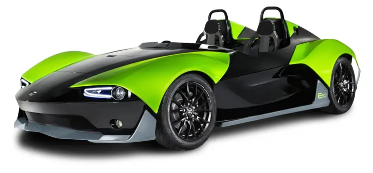 Unique Green and Black Sports Car