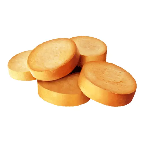 Golden Crispy Rusk Rounds