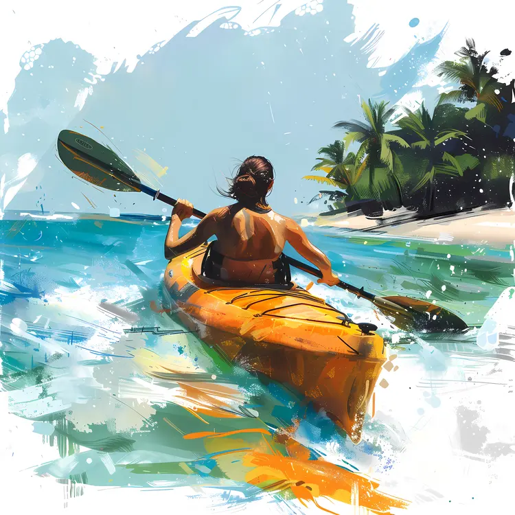 Kayaking by the Beach