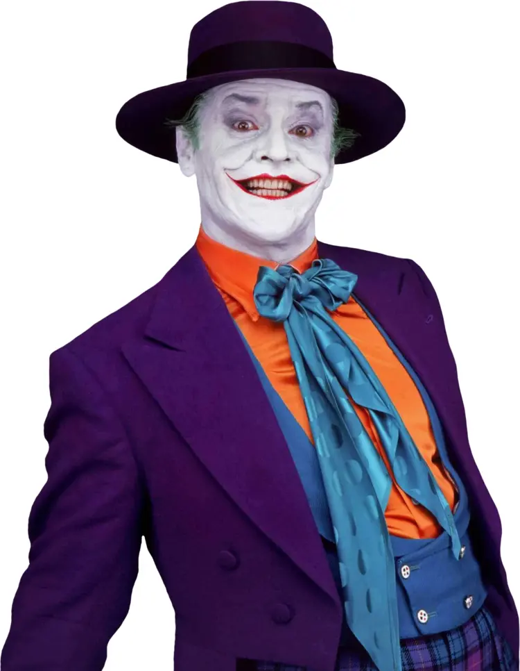 Joker in Purple Hat and Suit