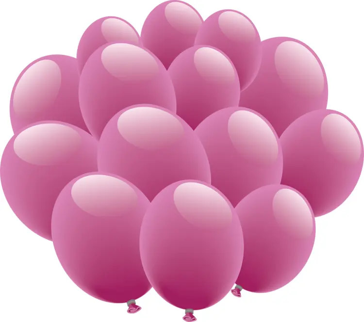 Cluster of Pink Balloons