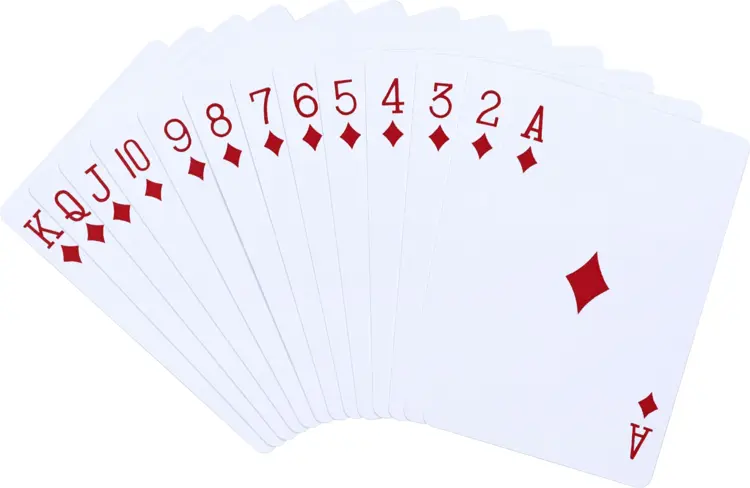 Full Set of Diamond Playing Cards