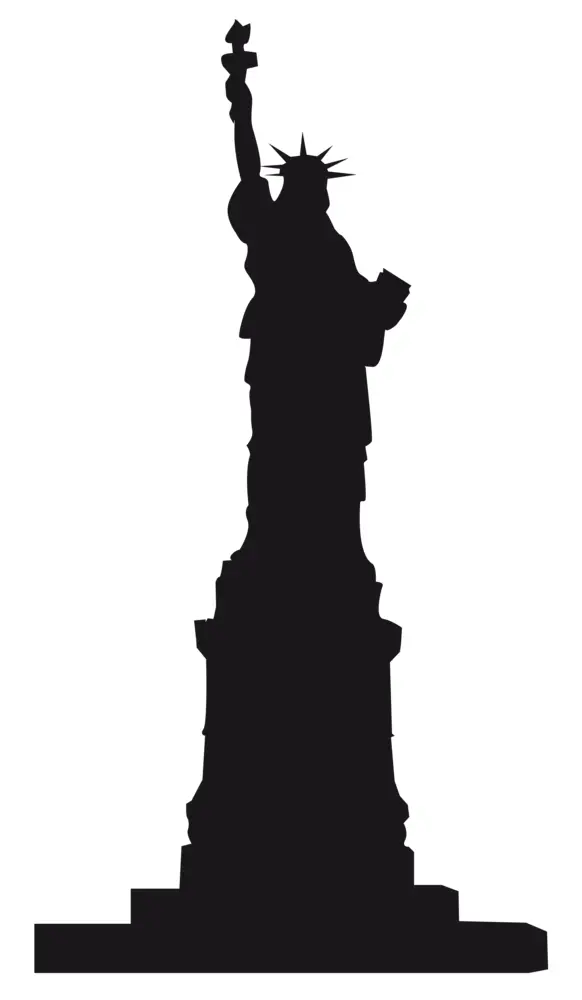 Statue of Liberty silhouette