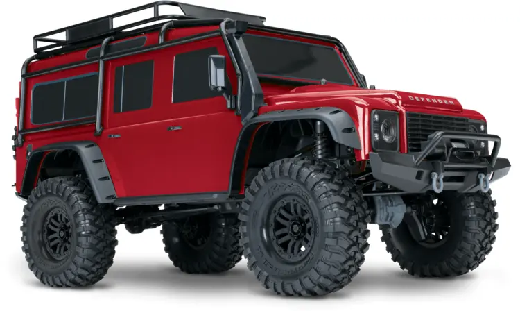 Red Land Rover Defender Off-road SUV