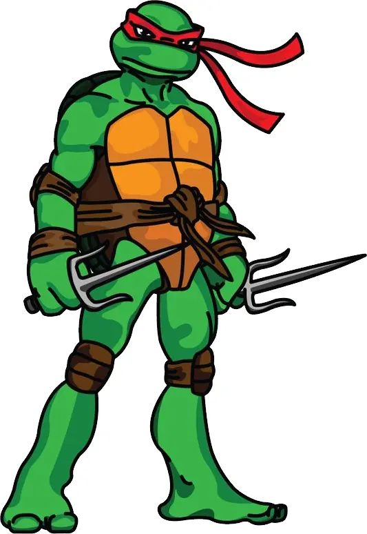 Ninja Turtle with Sai Weapons