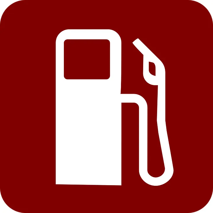Red and White Gas Pump Icon