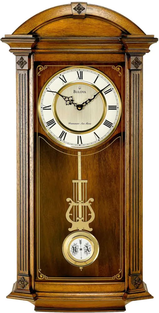 Vintage Wooden Wall Clock with Pendulum