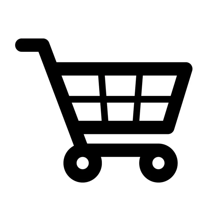 Black Shopping Cart Icon