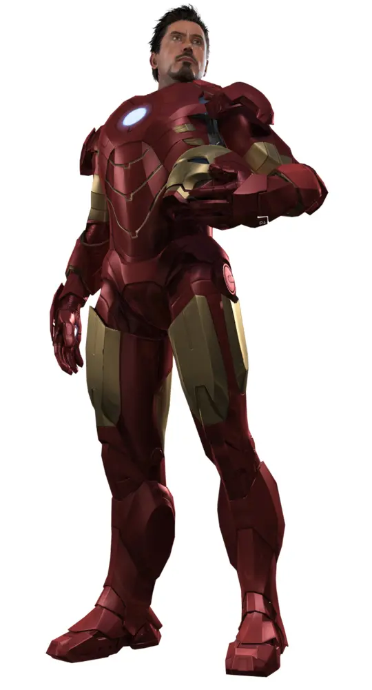Iron Man in Red and Gold Armor