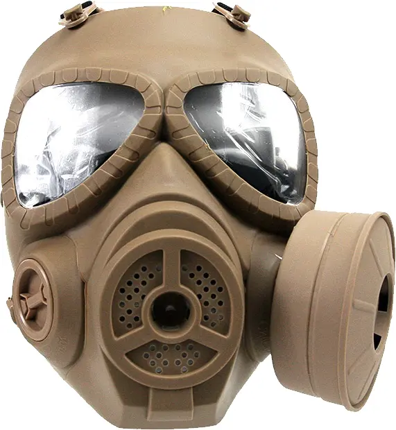 Tan Gas Mask with Side Filter