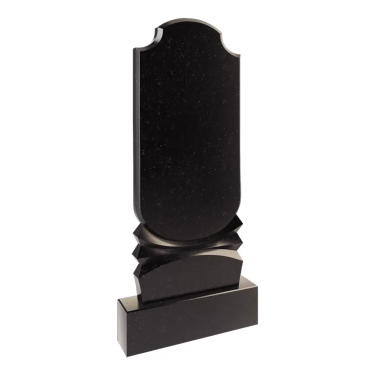 Tall Black Tombstone