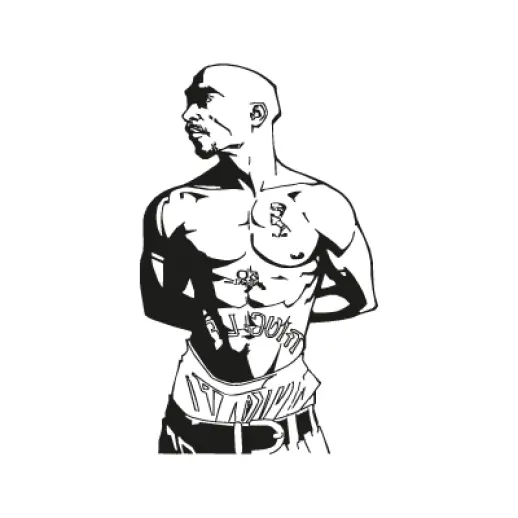 Shirtless Person with Tattoos