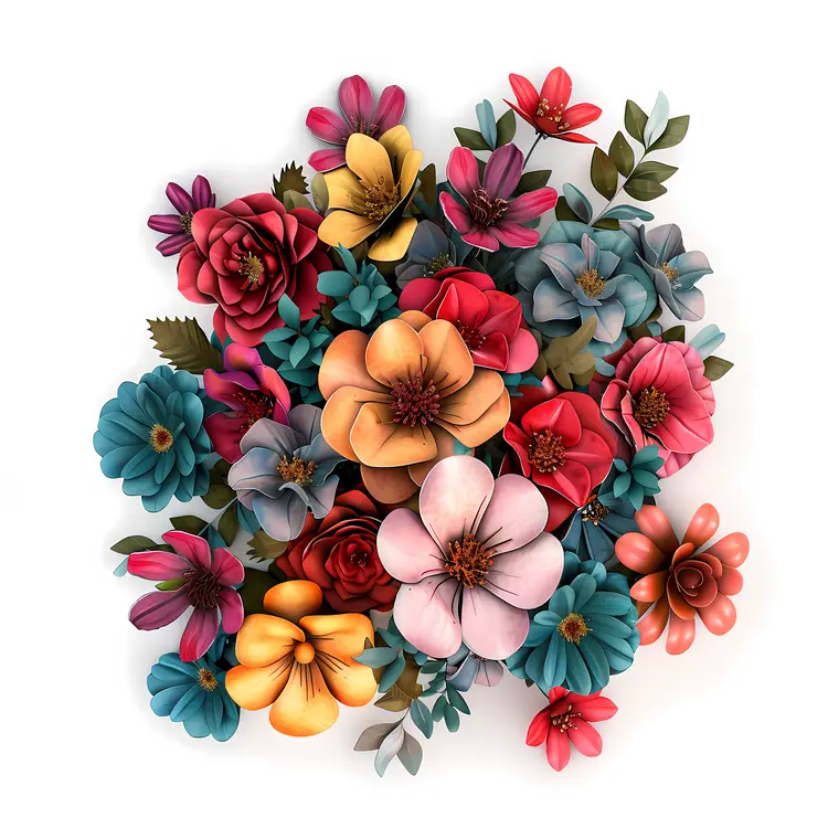 Mixed Colorful Flower Bouquet
