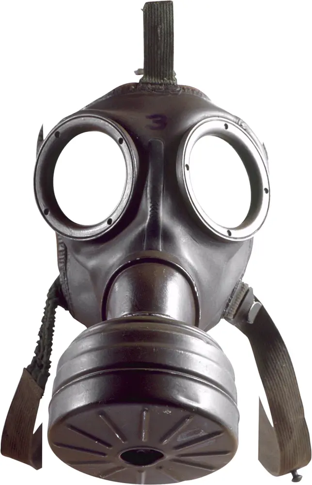 Black Gas Mask for Safety Protection