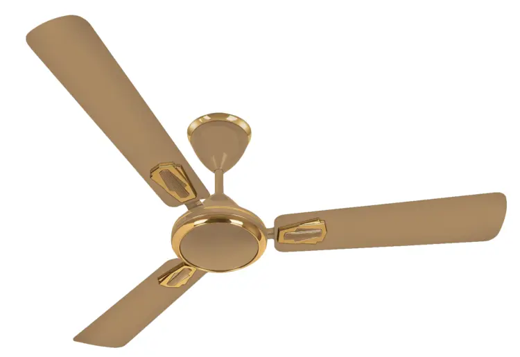 Brown Ceiling Fan with Three Blades
