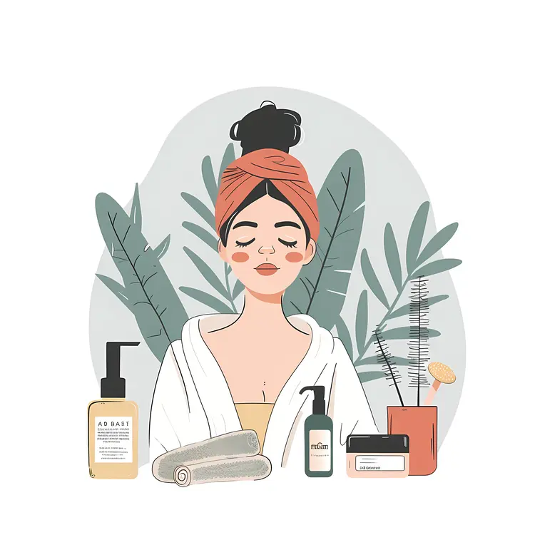 Skincare Routine with Various Products