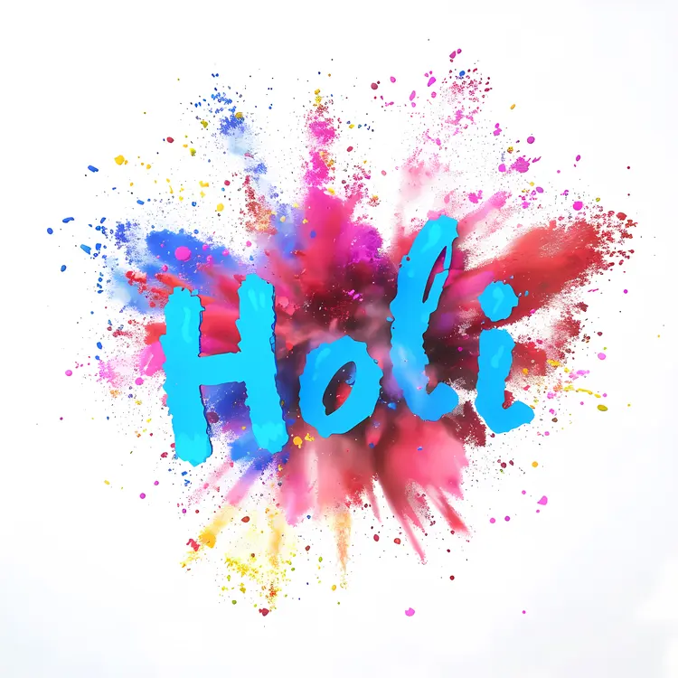 Colorful Holi Festival Celebration