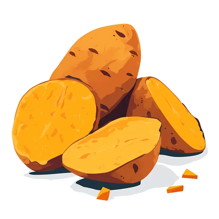 Sliced Sweet Potatoes