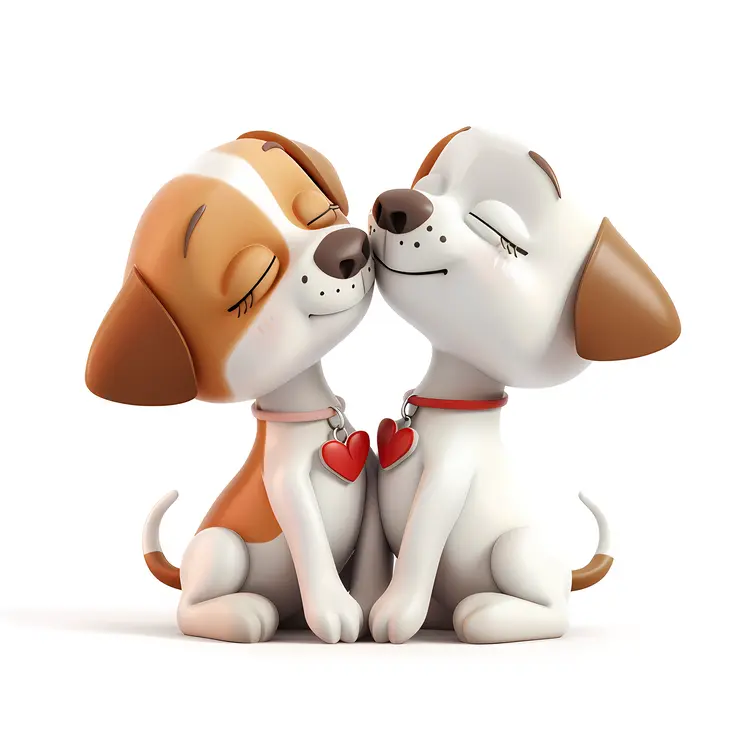 Cute Puppies in Love