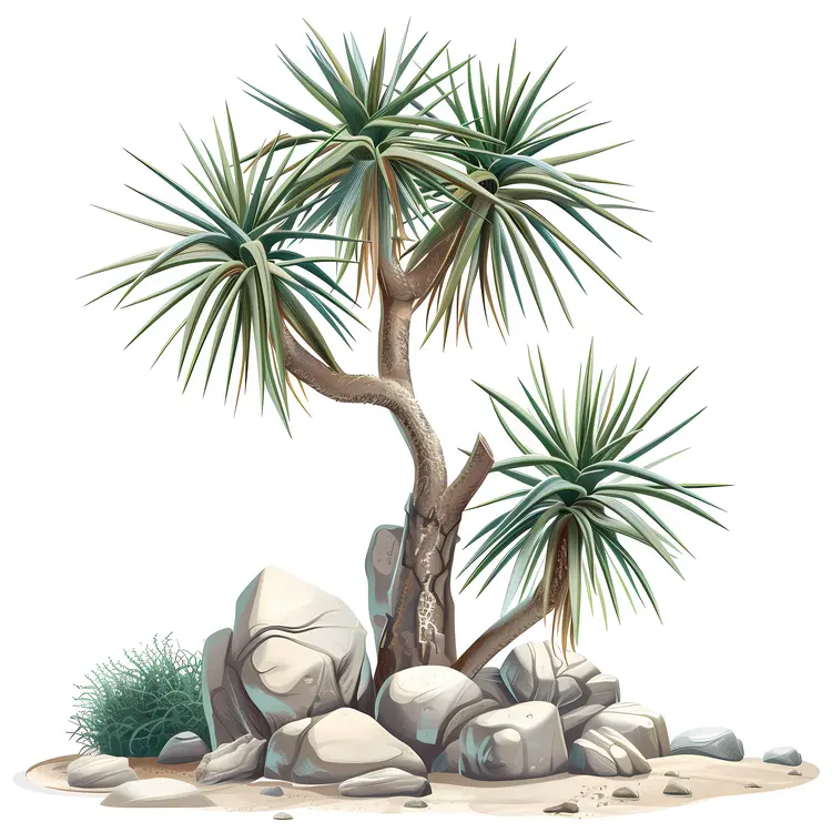 Yucca Tree in a Desert Environment