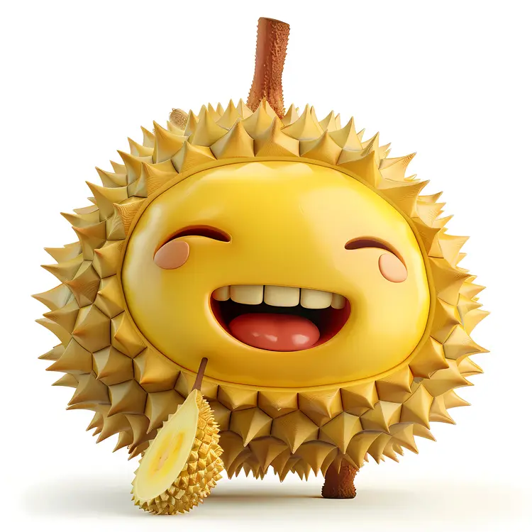Cute Spiky Yellow Durian
