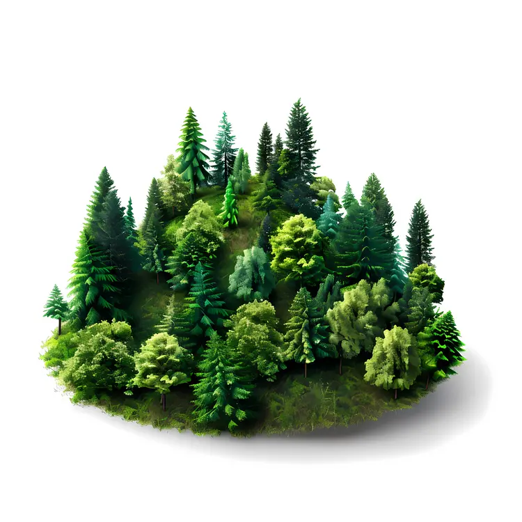 Dense Forest Illustration