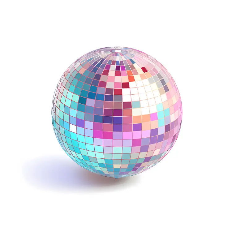 Colorful Disco Ball for Party Nights