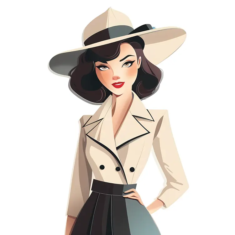 Minimalist Woman in Beige Outfit