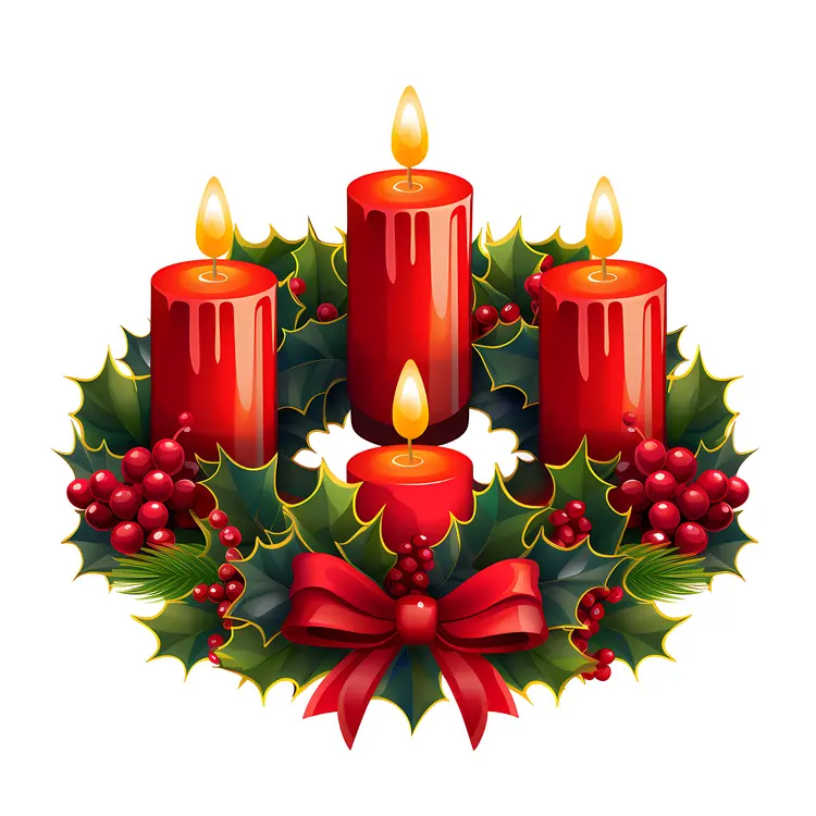 Christmas Candle Wreath