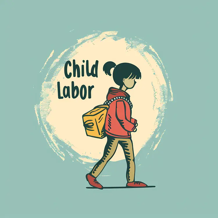Child Labor Awareness with Backpack