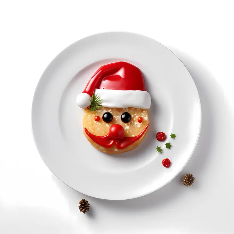 Smiling Santa Face Dessert