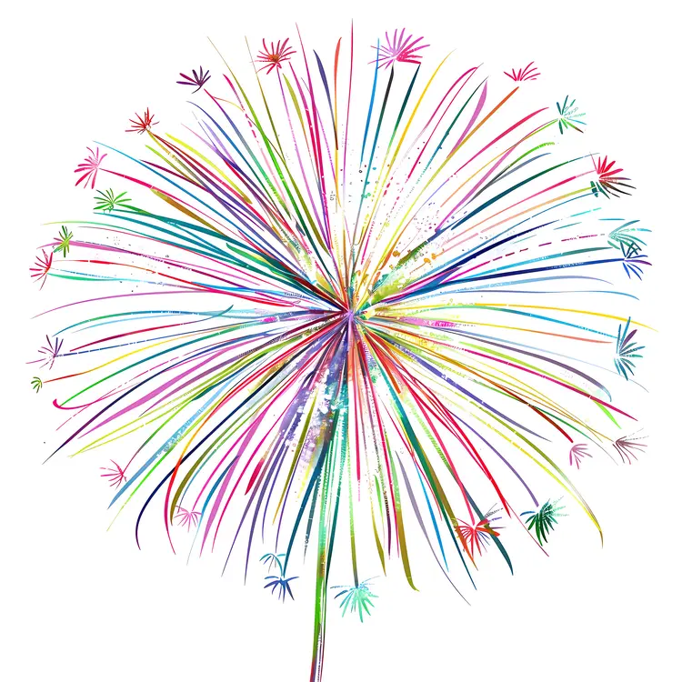 Colorful Firework Illustration